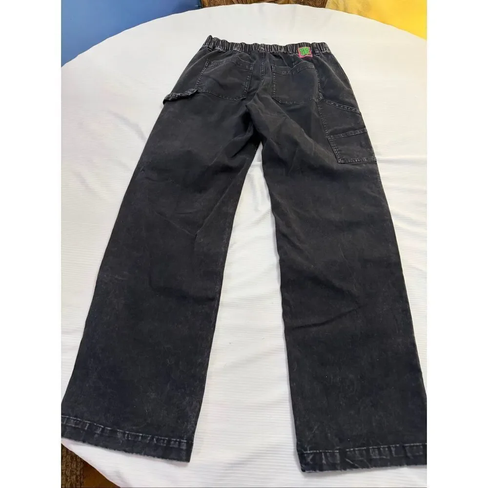 Empyre Brooke Mineral Wash Black Carpenter Jeans Size Small